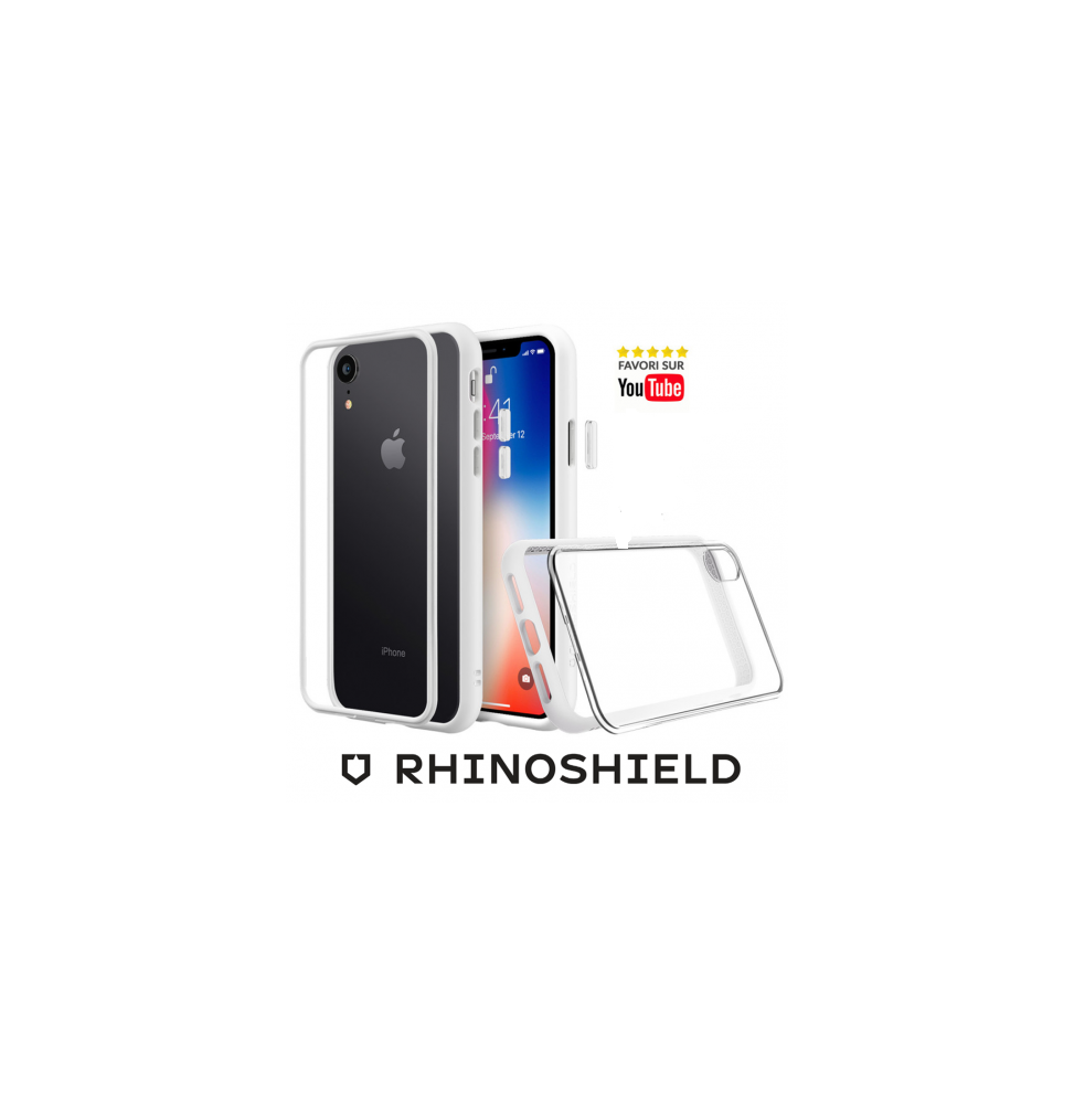 COQUE MODULAIRE BLANCHE POUR IPHONE XR RHINOSHIELD