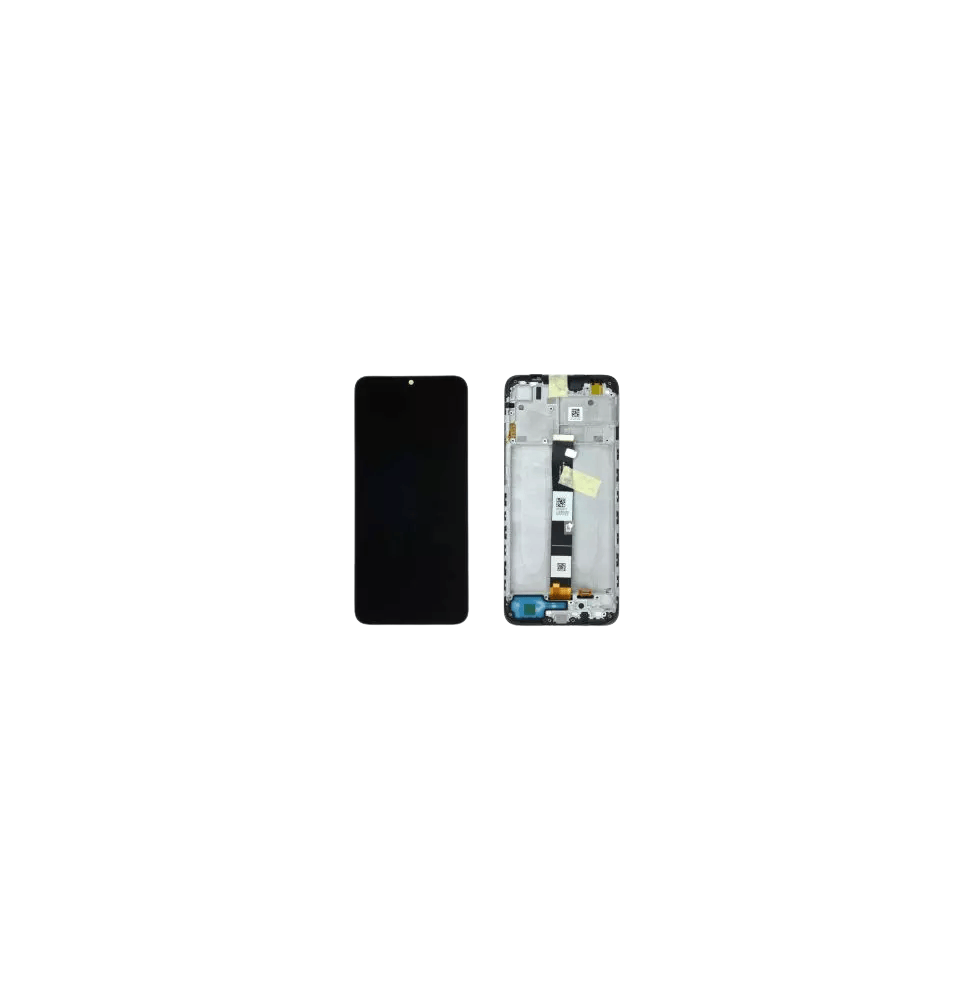 Écran Xiaomi Redmi 9A / Redmi 9C Noir + Châssis Origine