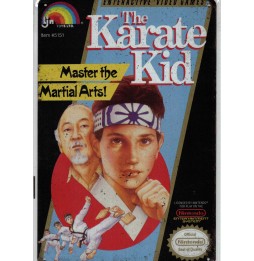 Plaque métal décorative Jeu Nintendo NES : The Karaté Kid 20cm x 30cm