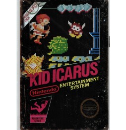Plaque métal décorative Jeu Nintendo NES : Kid Icarus 20cm x 30cm