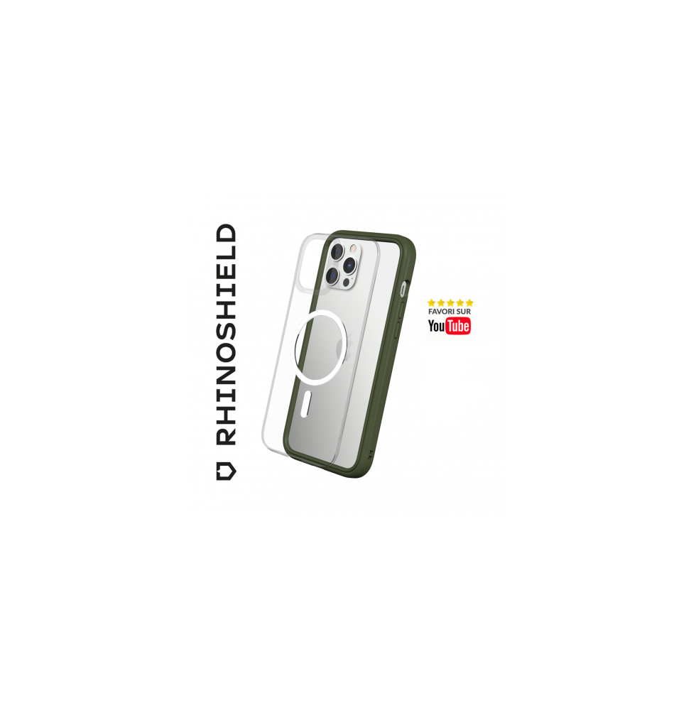 COQUE MODULAIRE VERT CAMOUFLAGE MAGSAFE POUR IPHONE 14 RHINOSHIELD